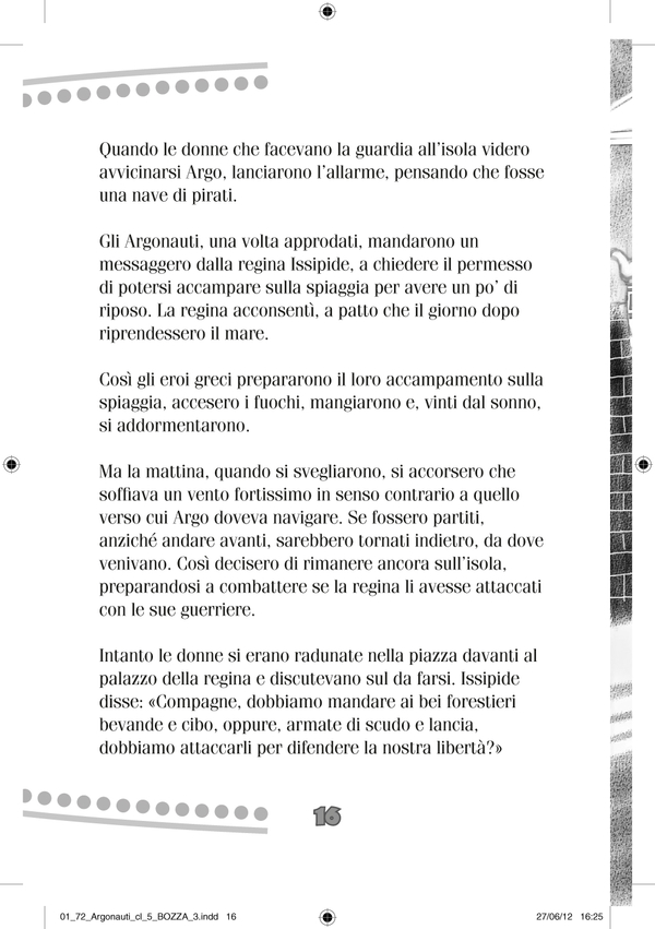 Progetto grafico e impaginazione del volume Gli Argonauti, Allegato a Esplorare... lo spazio, il tempo