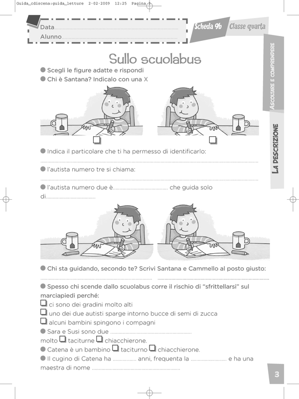 Impaginazione della Guida per l'insegnante 