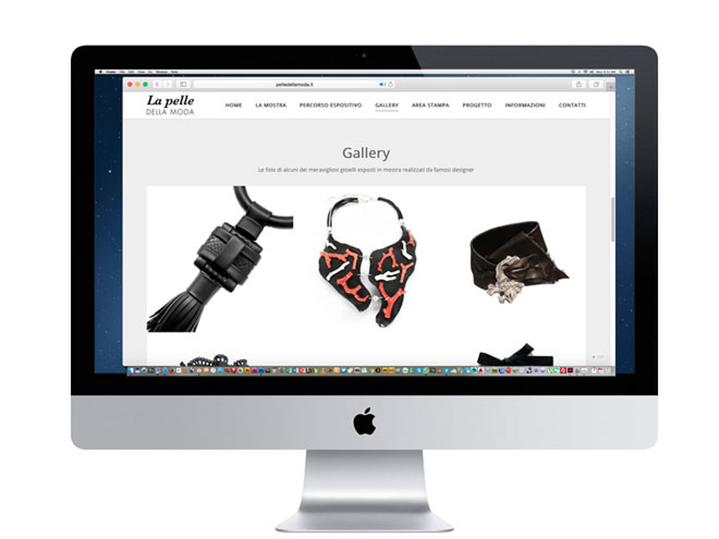 Sito per mostra La Pelle della Moda